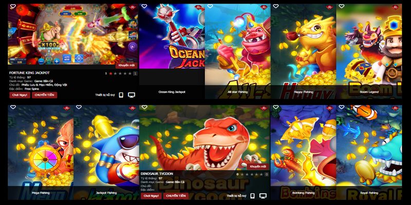 Siêu nhiều game săn cá chất lượng chờ đón bet thủ chinh phục